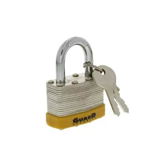 Guard Security Laminated Steel Padlock with 1-3/4-Inch Standard Shackle