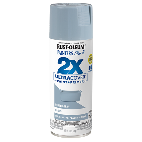 Rust-Oleum Painter's Touch® 2X Ultra Cover® Gloss Spray Paint (12 oz. Spray, Gloss Winter Gray)