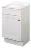 Zenna Home 1-Door Shaker Vanity with Top (White | 18 in W, 16 in D, 35 in H | SBC18WW)