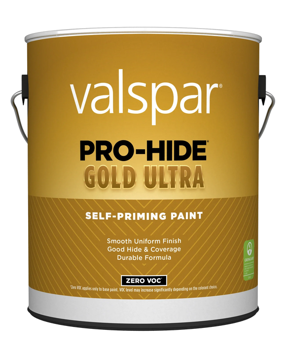 Valspar® Pro-Hide® Gold Ultra Interior Self-Priming Paint Semi-Gloss 1 Gallon Super One Coat White (1 Gallon, Super One Coat White)