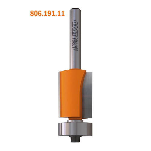 CMT 806.127.11 Flush Trim Bit 1/4-inch Shank 1-inch Cutting Length Carbide-Tipped