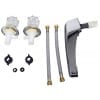 Valterra Phoenix Garden Tub Adjustable Center, Chrome With Clear Acrylic Knob Handles