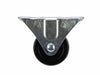Shepherd Hardware 2-1/2-Inch Rubber Rigid Plate Caster, 100-lb Load Capacity