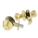 Guard Security  Tulip Combo-Pack, Single Cylinder, Polished Brass