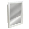 Medicine Cabinet, Swing Door, White, 16.25 x 22.5 x 5-In.