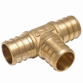 Barb Insert Tee, Brass, 1-In.