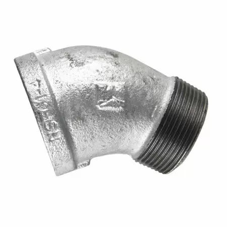 Southland Galvanized 45° Street Elbow 150# Malleable Iron Threaded Fittings 1/4