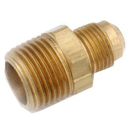 Pipe Fittings, Flare Connector, Lead Free Brass, 1/2 x 3/4-In. MPT