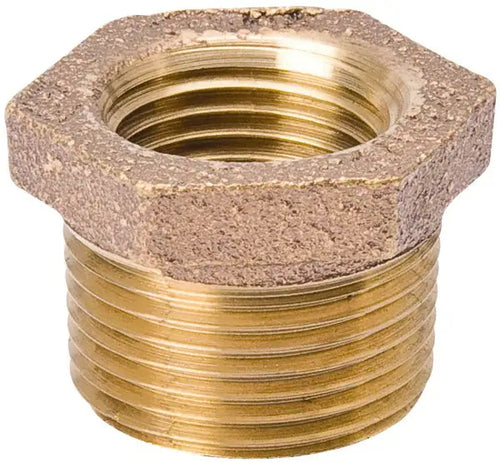 B & K Industries Red Brass Reducer Bushing 1-1/4 in. x 1 in.