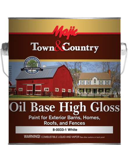 Yenkin Majestic Town & Country Oil Base High Gloss Paint Gloss Black 5 Gallon