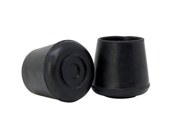 Shepherd Hardware 1-Inch Inside Diameter Rubber Leg Tips, 4-Pack, Black