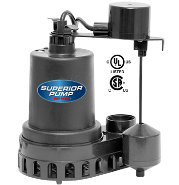 Superior Pump 1/2 HP Submersible Thermoplastic Sump Pump