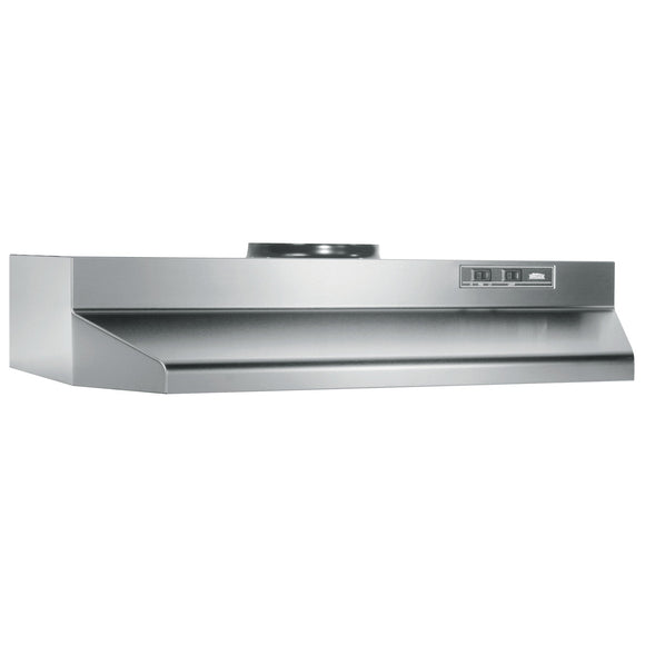 Broan® 30-Inch Under-Cabinet Range Hood, Stainless Steel