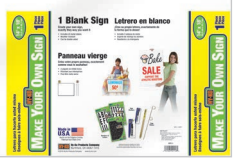 Hy-Ko 6 1/4 X 24 Corrugated Plastic Lawn Signs