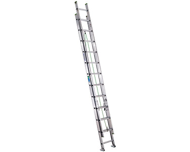 Werner 24ft Type II Aluminum D-Rung Extension Ladder D1224-2