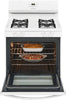 Frigidaire 30 Freestanding Gas Range with 4 Sealed Burners 5 cu. ft. Oven White