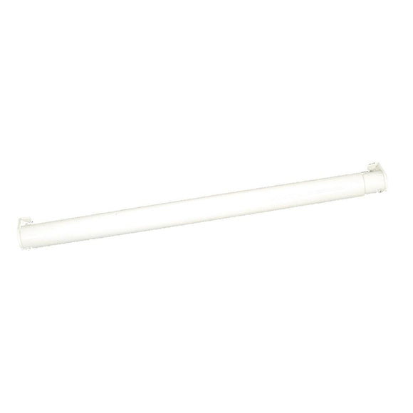 John Sterling Closet-Pro 72 In. to 120 In. x 1-1/4 In. Extra Heavy-Duty Adjustable Closet Rod, White