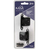 Kasaware KFHI-A-MB2 Selfclose Inset Hinge, 3/8 Matte Black - Pack of 2 (3/8, Matte Black)