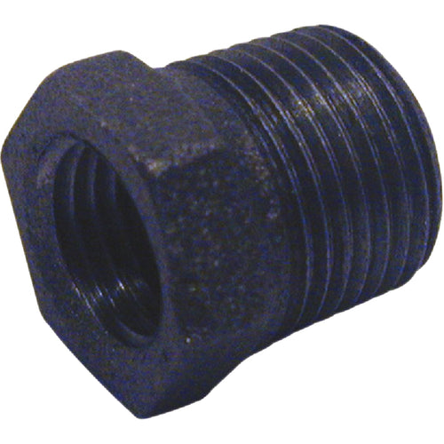 B&K 3/8 In. x 1/4 In. Hexagon Black Iron Bushing