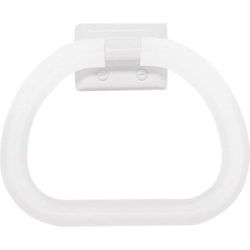 Decko White Plastic Towel Ring