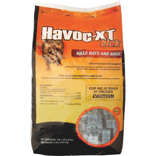 Havoc XT Block Rat And Mouse Poison, 8 Lb.