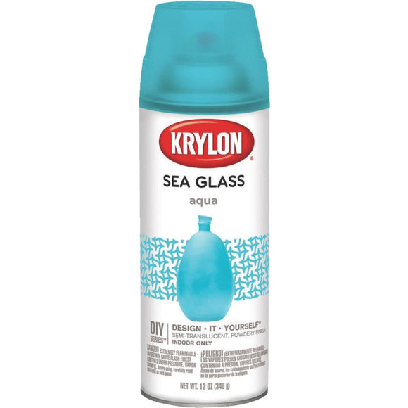 Krylon 12 Oz. Frosted Sea Glass Finish Spray Paint, Aqua