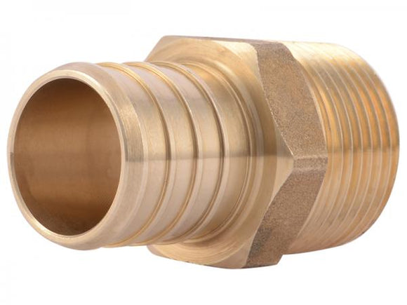 Sharkbite Brass Crimp Male Connector 1 in. x 3/4 in. MNPT