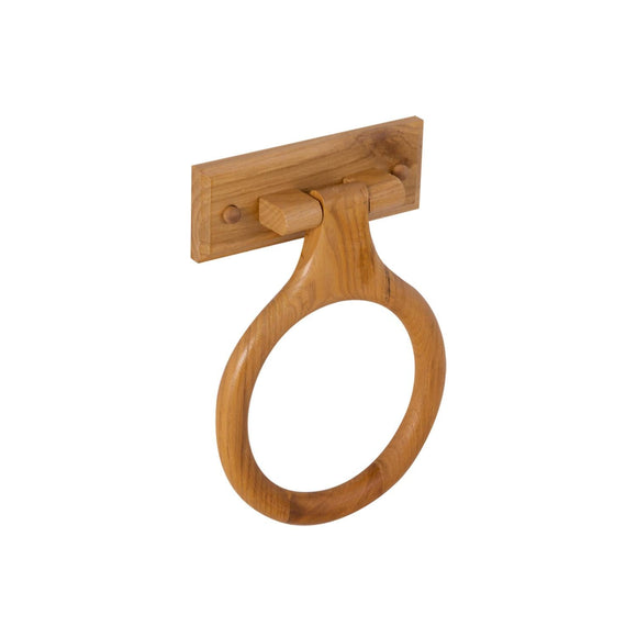 Design House Dalton Towel Ring in Honey Oak