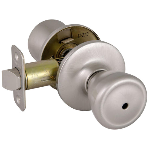 Design House Tulip 2-Way Latch Privacy Door Knob in Satin Nickel