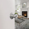 Design House Tulip 2-Way Latch Privacy Door Knob in Satin Nickel